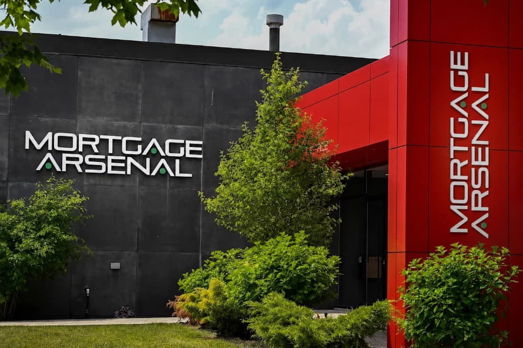 Mortgage Arsenal headquarters — building exterior with company signage